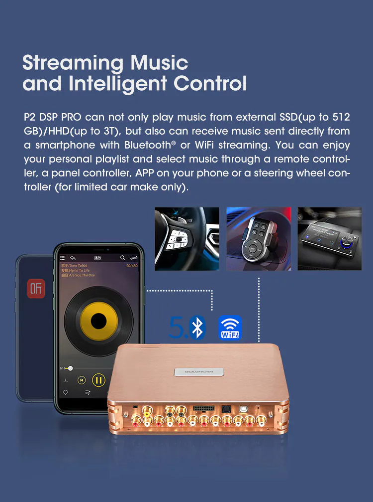 Bên trong DSP Goldhorn P2 Pro v2 là nguồn phát chất lượng