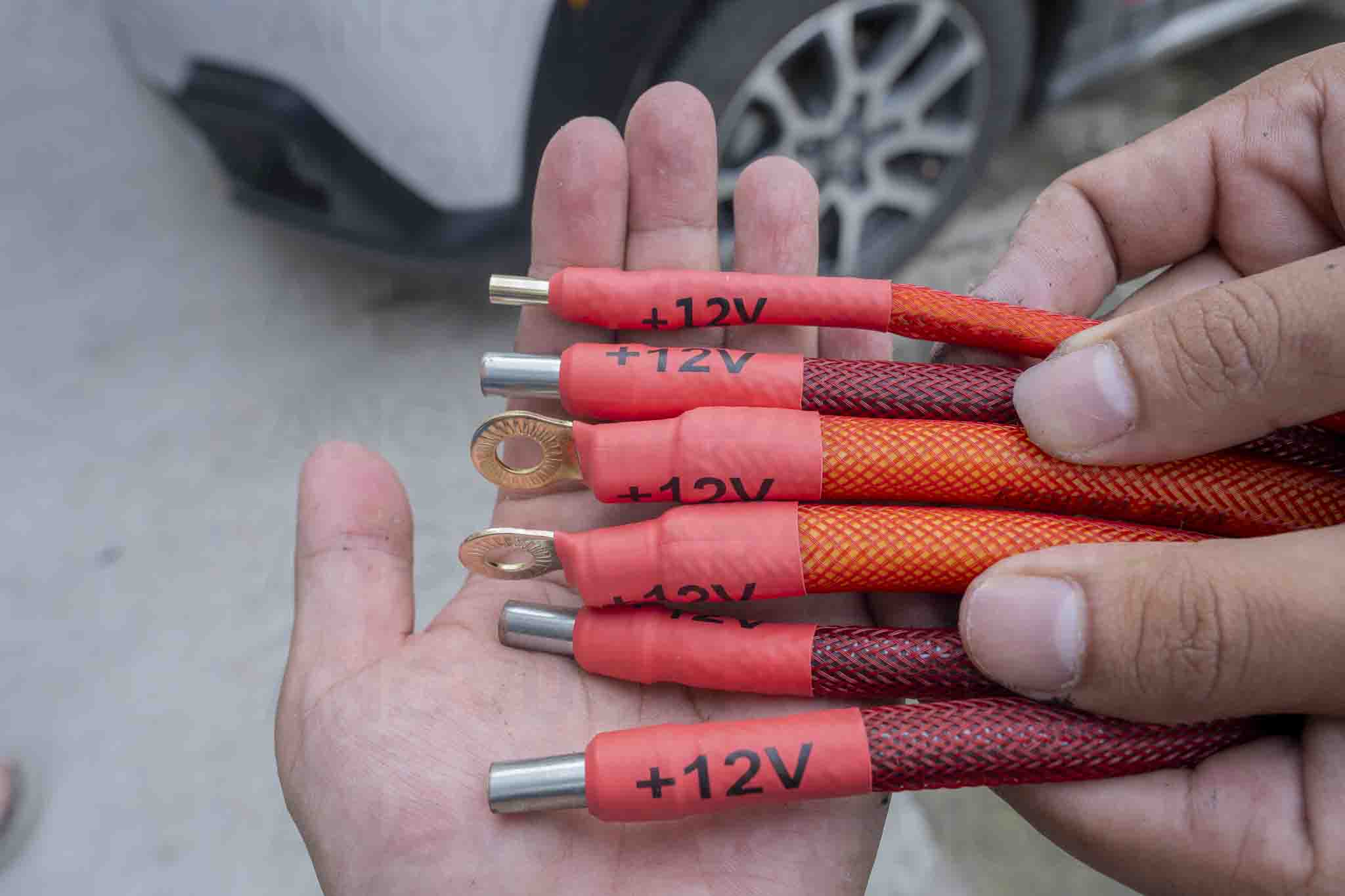 Đầu dây điện thi công nét tường mm