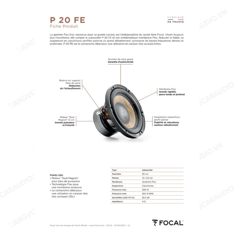 Focal Flax EVO 2 Way P 20 FE Đăng Vũ Car Audio (2) Focal Flax EVO 2 Way P 20 FE Đăng Vũ Car Audio (2)