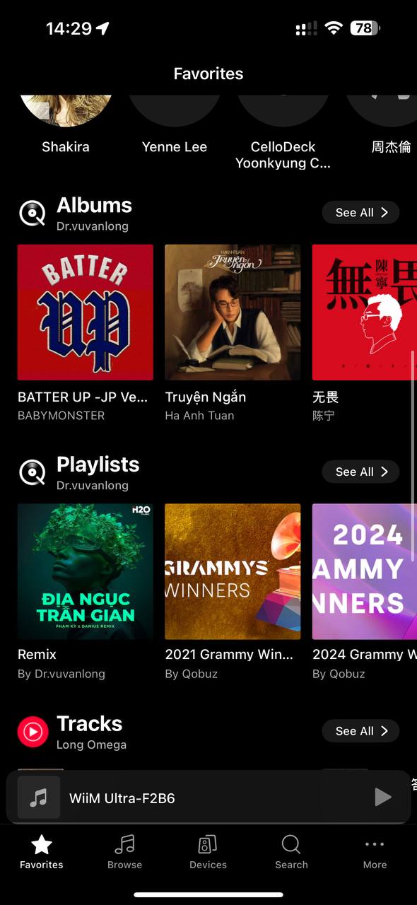 Đối với Long dùng cả nhạc Qobuz và Youtube