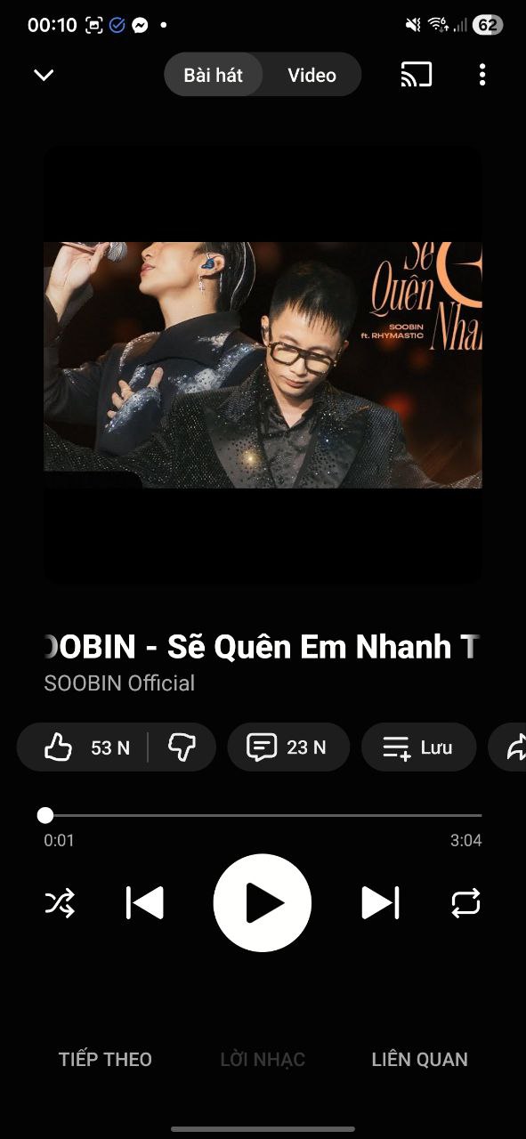 Lựa Chọn Giữa Bài Hát Và Video Nhanh Chóng