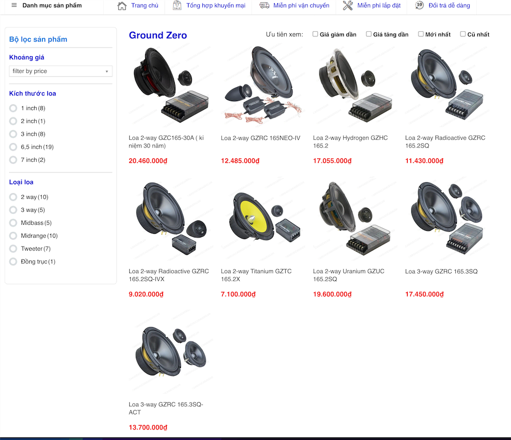 Dải Sản Phẩm Từ Thấp Cho Tới Cao, đầy đủ để Lựa Chọn