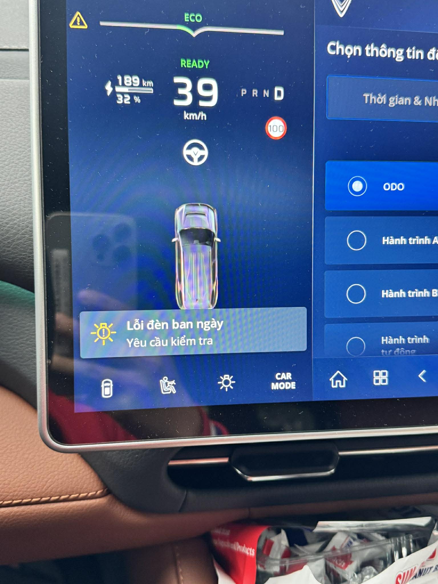 Lỗi đèn Vì độ Sai