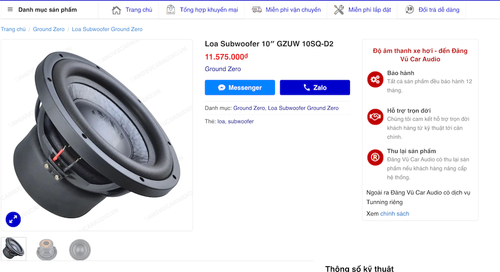 Subwoofer Uranium 10 Inch Sử Dụng Nam Châm Ferrite Cho Mức Giá Dễ Tiếp Cận