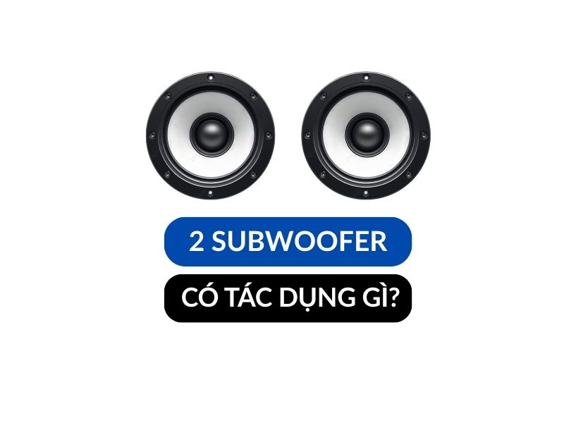 2 Subwoofer xe hơi có tác dụng gì