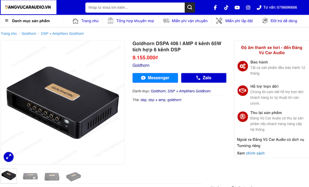 Giá Goldhorn DSPA 406 Tại Đăng Vũ Car Audio